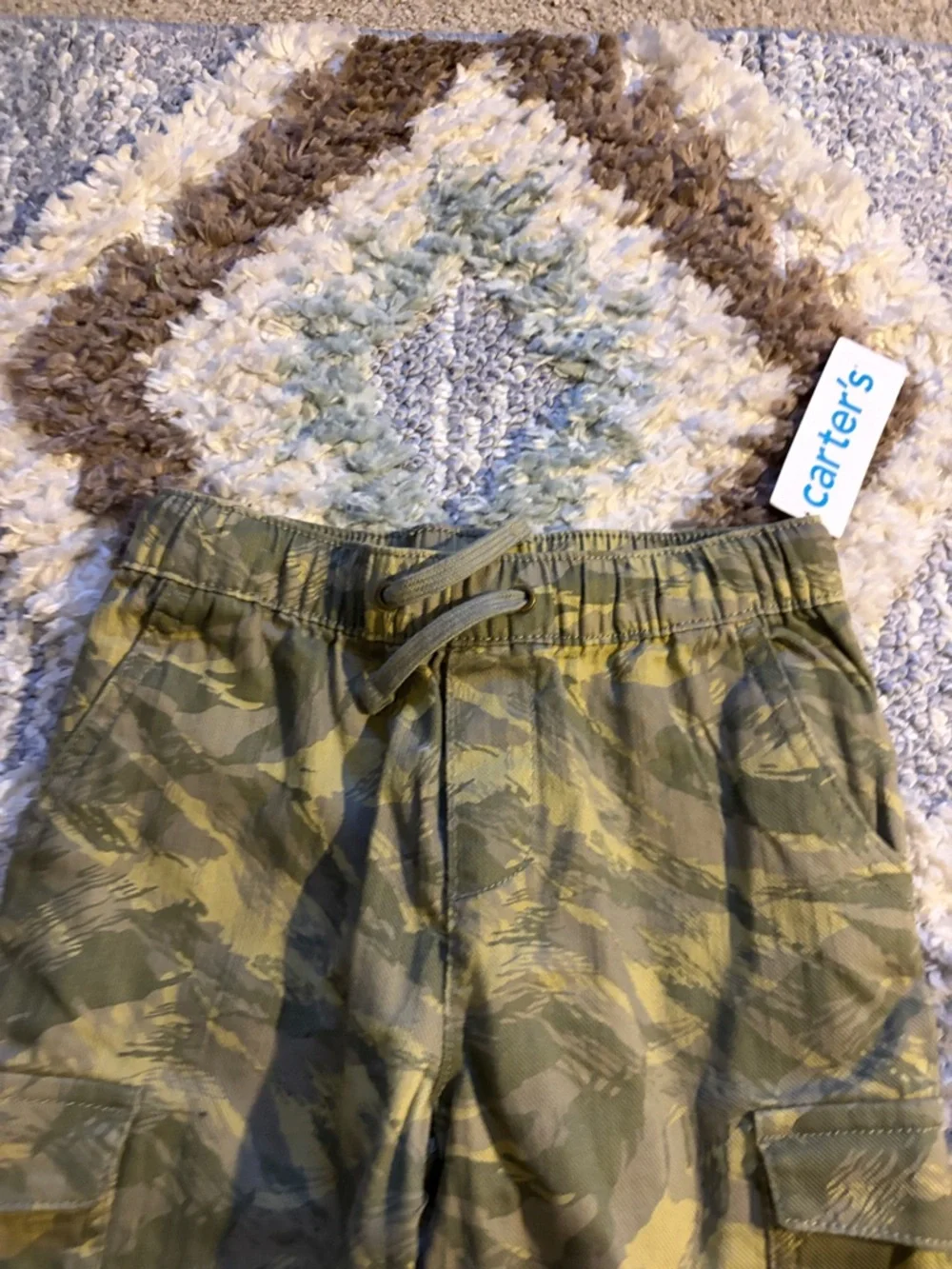 Carter's Olive Camo Jogger Pants for Kids